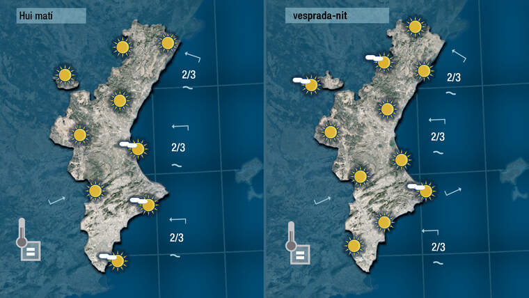 Mapes de hui dilluns amb sol|Jordi PayÃ 