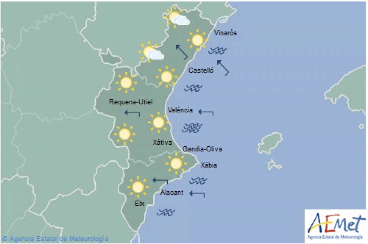 Apareixeran intervals de nÃºvols a l'interior de CastellÃ³ la tarda del dimecres