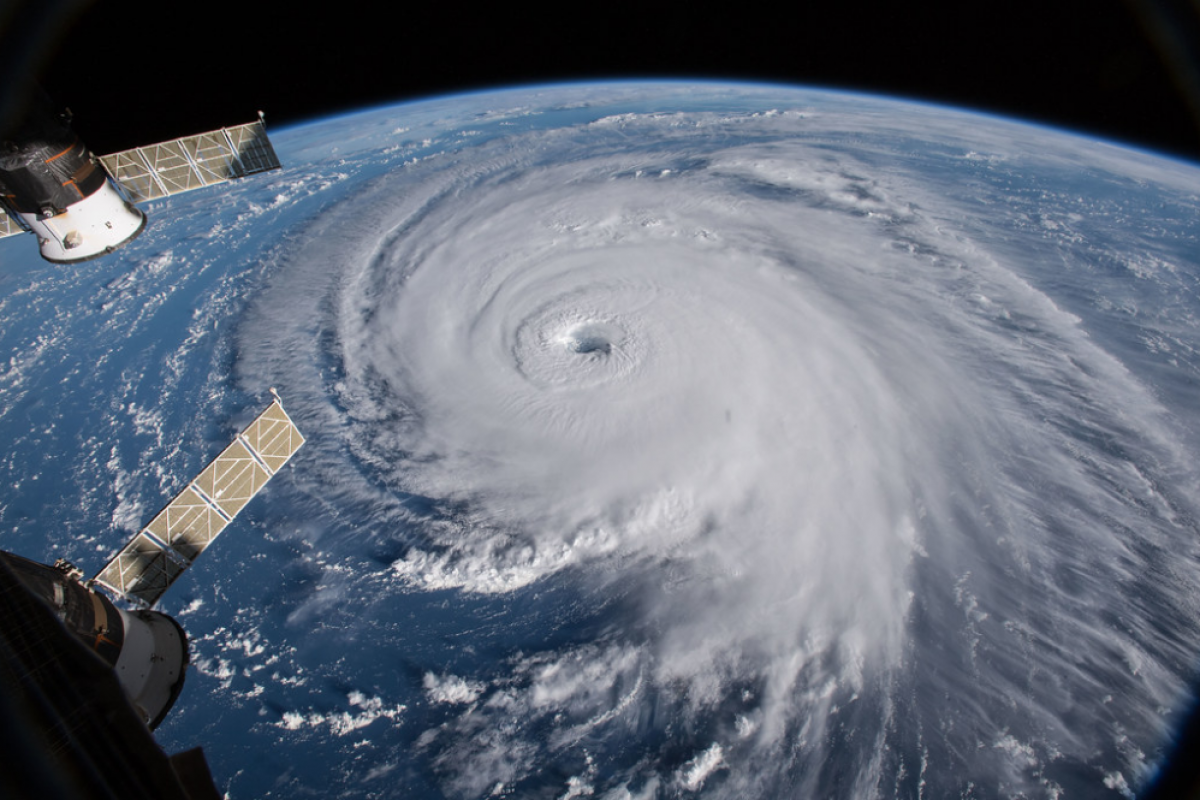 Imatge de l'huracÃ  Florence vist des de l'espai