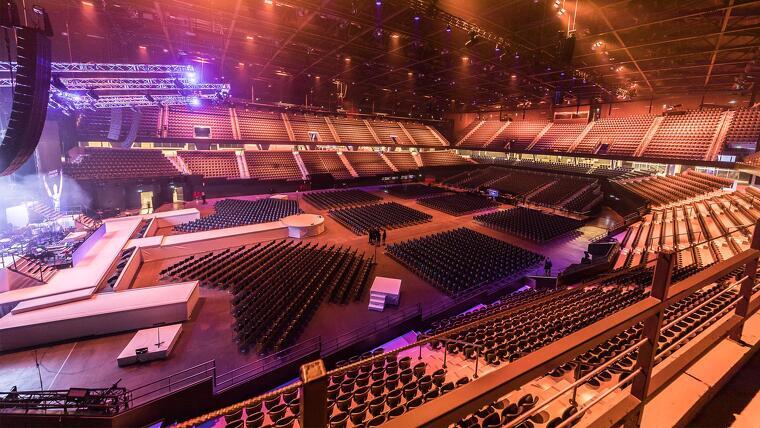 Imatge de l'escenari del Ahoy Arena de Rotterdam