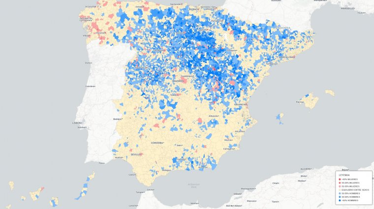 Mapa de probabilidad de ligue en EspaÃ±a-