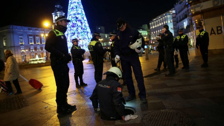 Agentes en Madrid las pasadas navidades