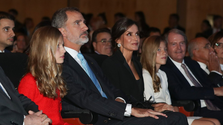 La famÃ­lia reial durant la seva visita a Catalunya pel Premis Princesa de Girona