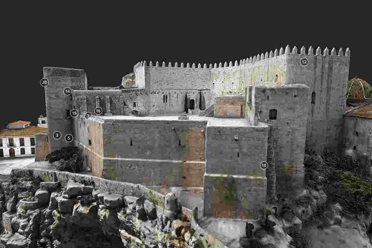 Vista del Castell de PenÃ­scola en 3D
