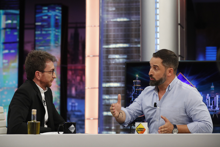 Pablo Motos entrevistant el lÃ­der de VOX, Santiago Abascal