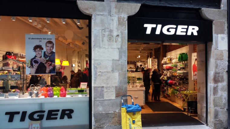 Imagen de la fachada de una tienda Tiger