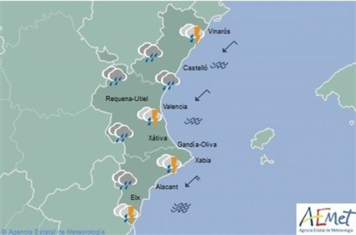 Mapa significatiu per a aquesta vesprada a la Comunitat Mapa significatiu per a aquesta vesprada a la Comunitat