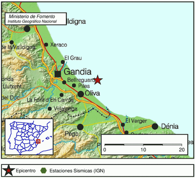 Un terratrèmol de 2,6 de magnitud sacseja Oliva