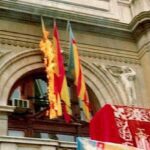 Crema de la senyera quadribarrada del Consell preautonòmic del País Valencia en 1979 per part de l’anticatalanisme.