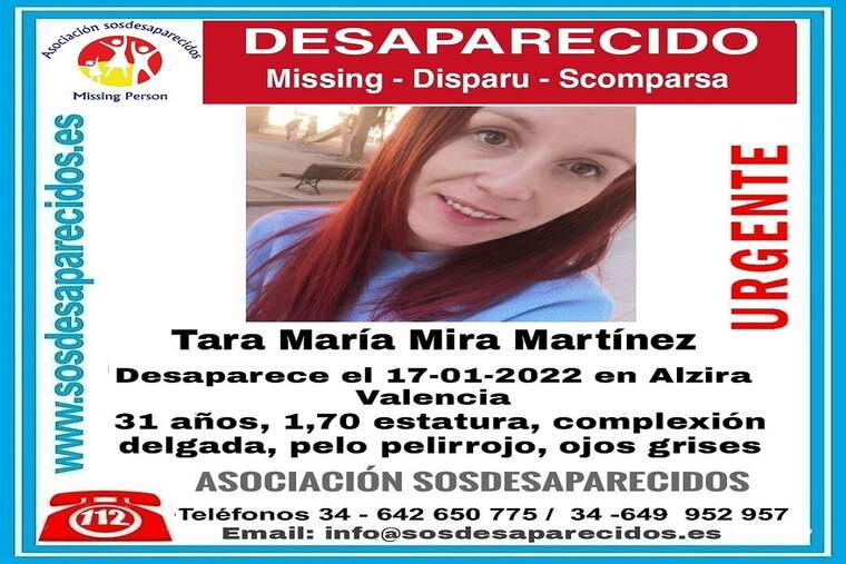 Desapareguda a Alzira, Tara Maria Mira