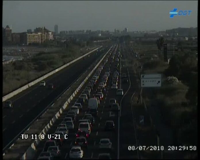 Imatge de la V-21 a l'altura d'Alboraia