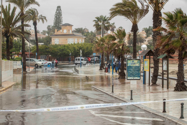 El temporal de pluja deixa més de 278 l/m2 en Xàbia