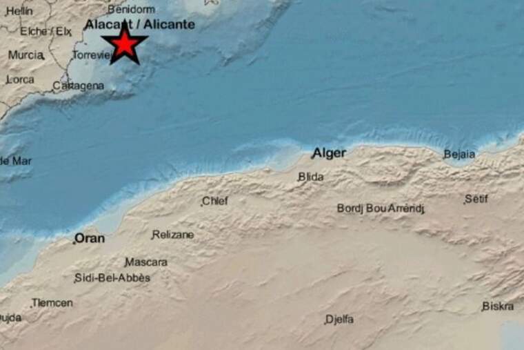 La costa alacantina registra un nou sisme de 2,0 graus a l'altura de Santa Pola