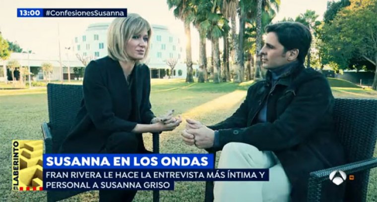 Susanna Griso durante su entrevista con Fran Rivera en los Premios Ondas 2017