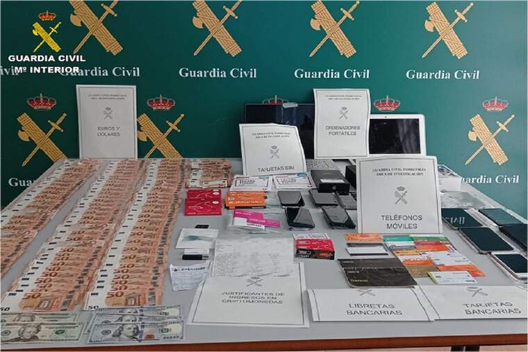 Objectes requisats per la Guàrdia Civil