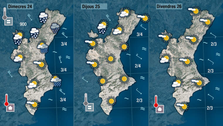 Dimecres, dijous i divendres les temperatures pujaran tÃ­midament | Jordi PayÃ 