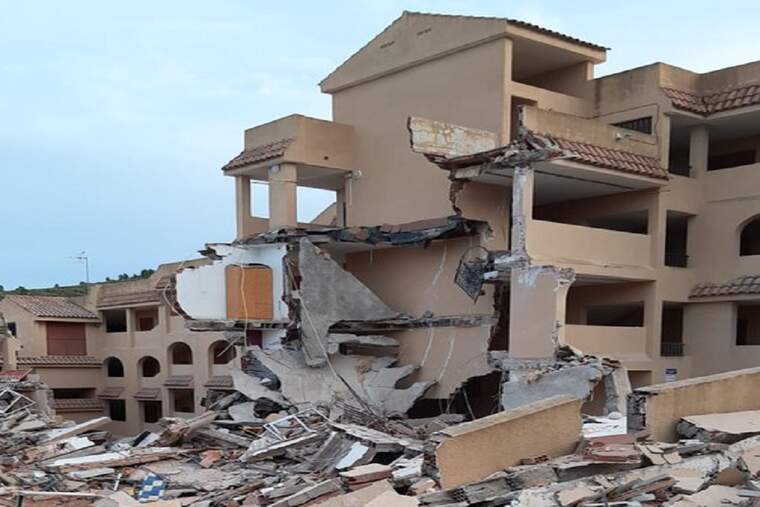 Edifici esfondrat a Peníscola