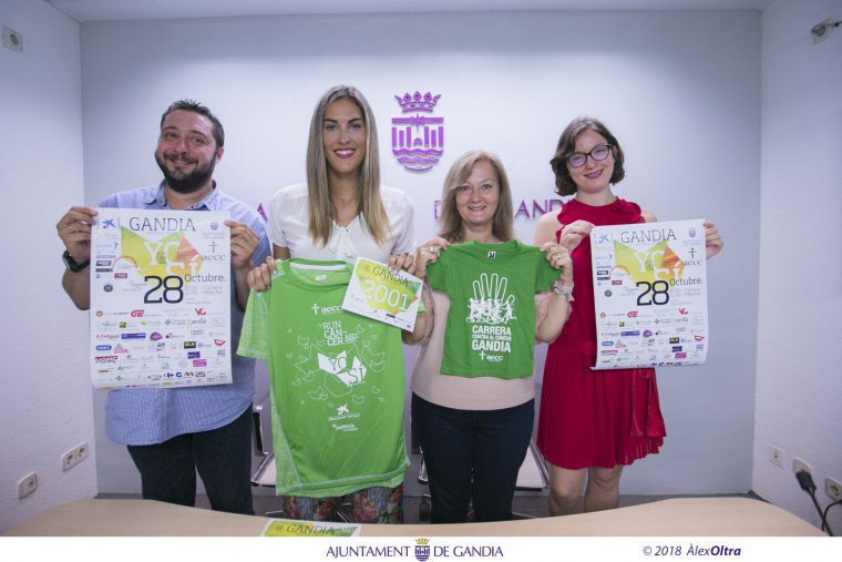 Samarretes, dorsals i cartells de la V Cursa contra el Càncer Gandia