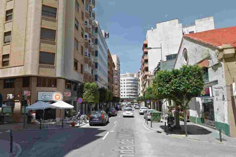 Accident entre dos cotxes en Castelló