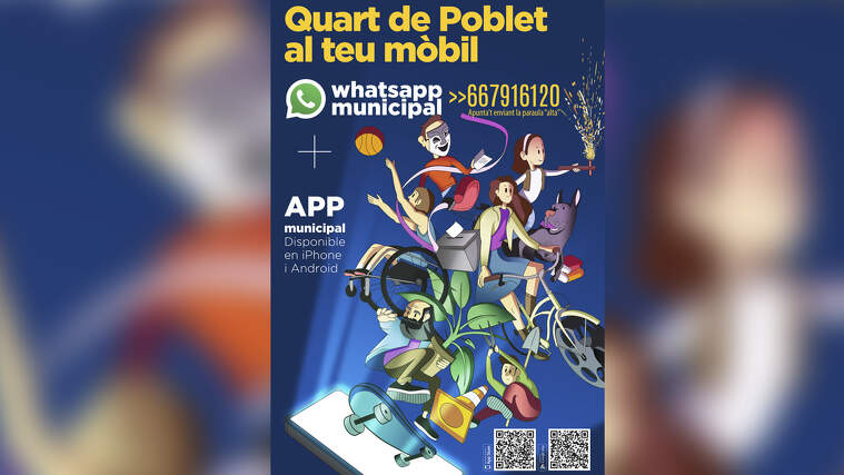 Cartell del servici de WhatsApp