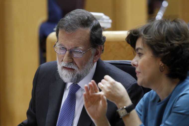 Imatge de Mariano Rajoy al Senat.