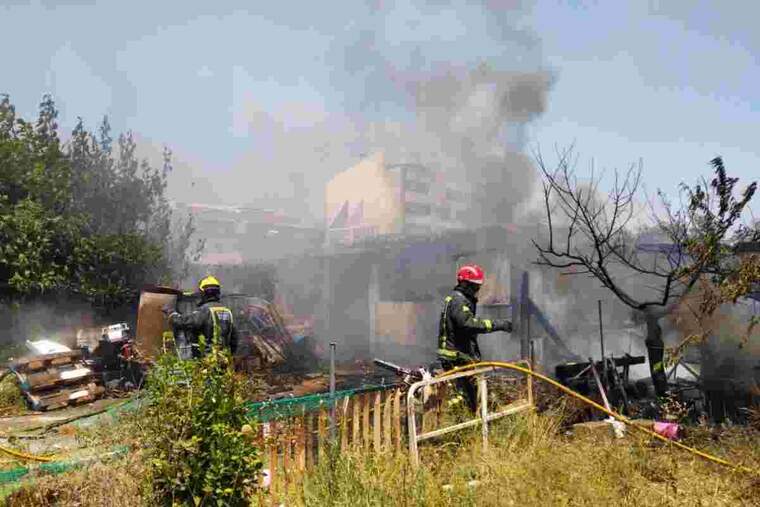 L'incendi s'ha produït en una caseta de camp