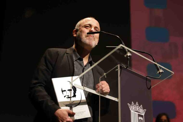 Imatge de Javier Gutiérrez rebent el premi
