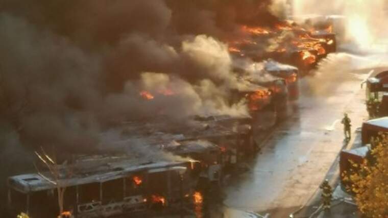 Incendi cotxeres EMT