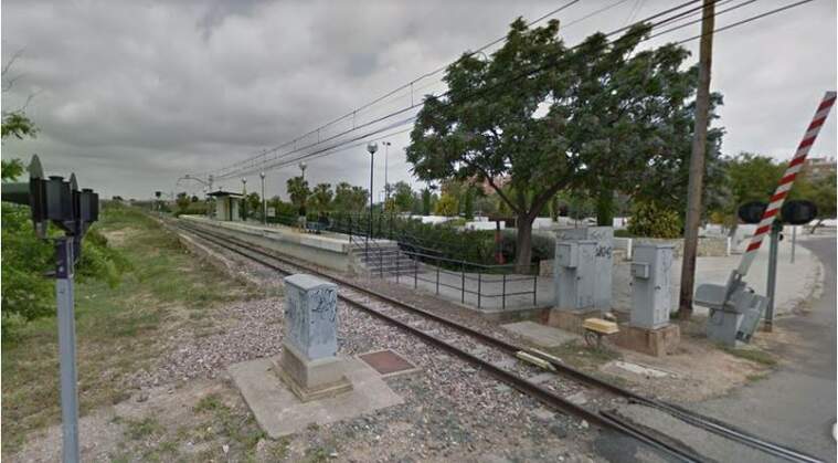Estació de metro Santa Rita en Paterna Google Maps