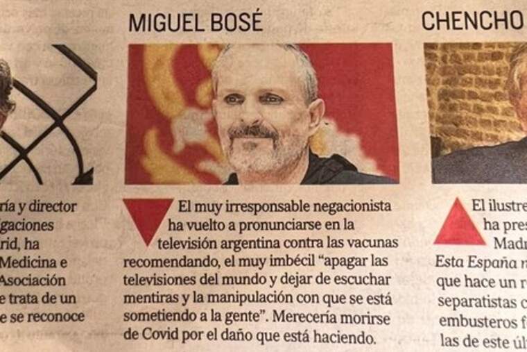 Dedicatoria a Miguel BosÃ©