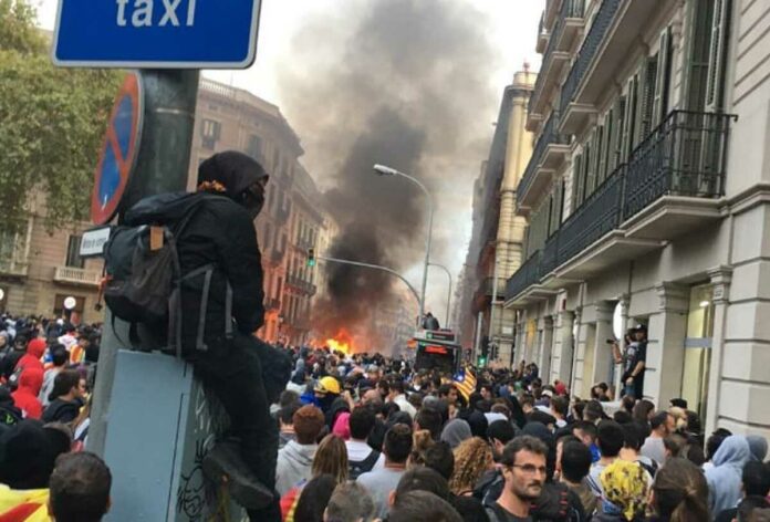 Caos en Barcelona
