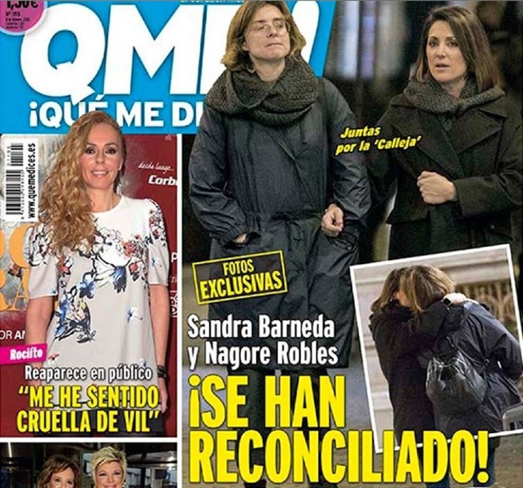 La revista mostra la parella passejant romànticament pels carrers de Madrid