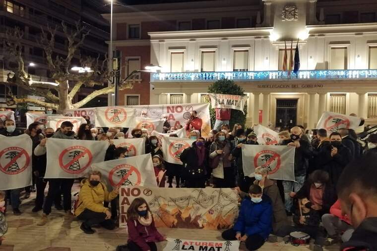Protesta contra la MAT dels veïns dels pobles de l'interior de Castelló