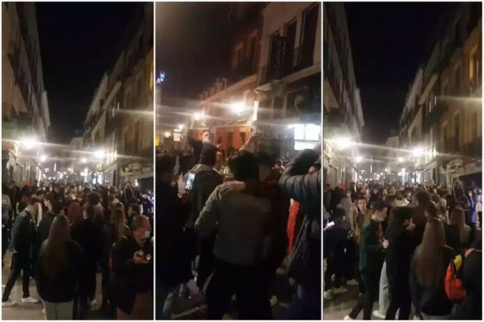 Anit se van viure escenes de Madrid més pròpies d'una era pre-covid Anit se van viure escenes de Madrid més pròpies d'una era pre-covid