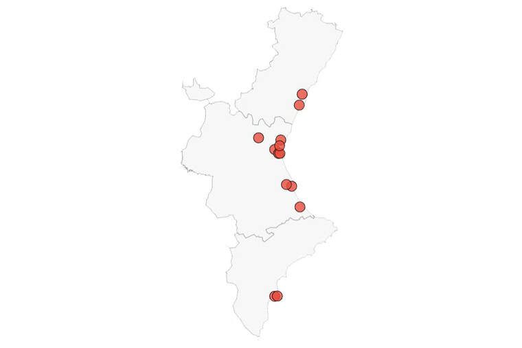El territori valencià compta amb 13 brots de coronavirus