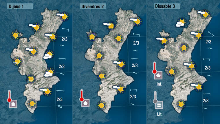 Oratge a partir del dijous 1 de juliol