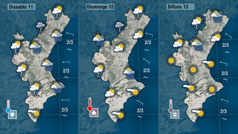 Oratge a partir del dissabte 11Oratge a partir del dissabte 11