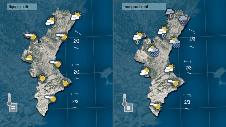 Oratge demà dijous 9 de setembre