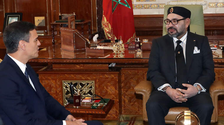 Pedro Sánchez i Rei del Marroc