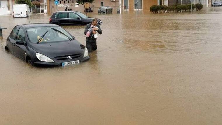 Imatge de les greus inundacions