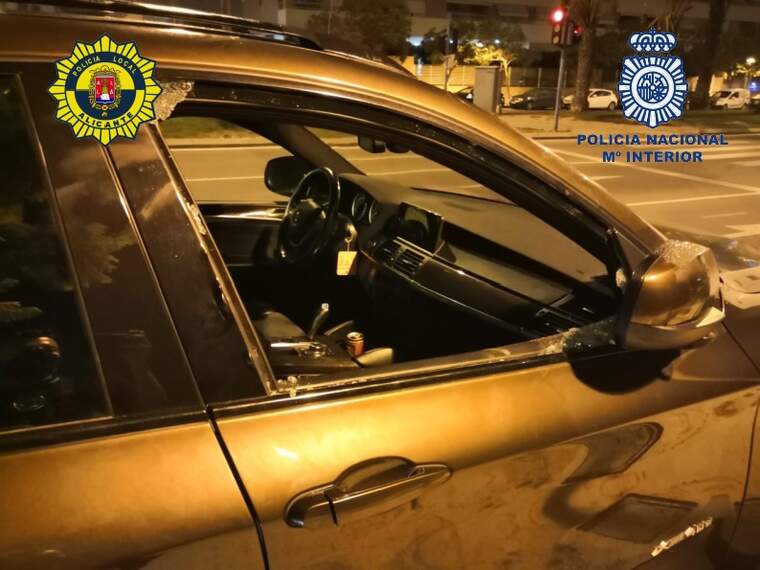 Vehicle forçat en un robatori a Alacant
