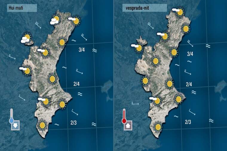 Un cap de setmana menys ventÃ³s i menys fred