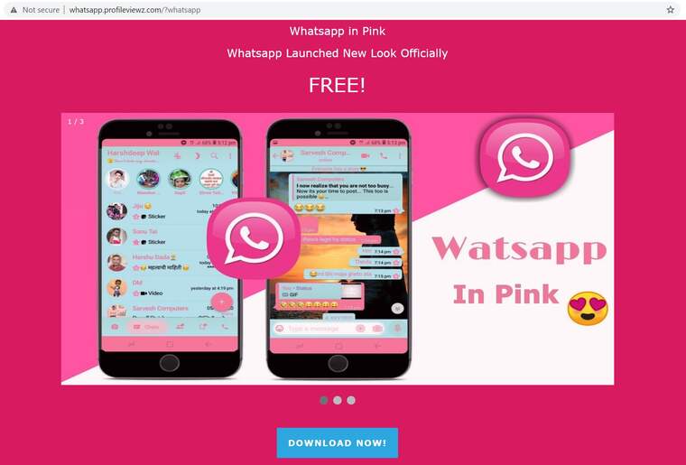 WhatsApp In Pink