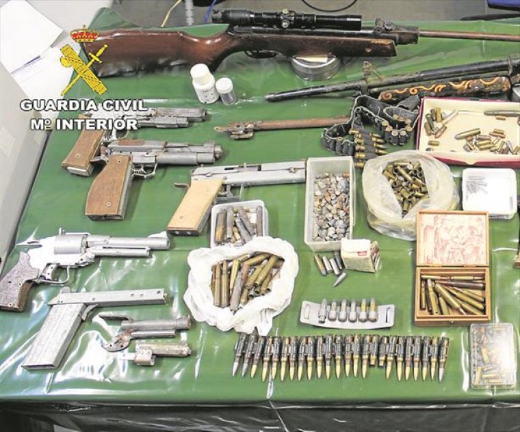 Armes il·legals intervingudes a Vinaròs