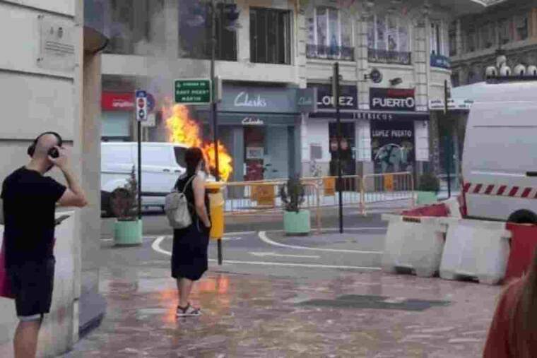 La furgoneta estava aparcada en ple centre de València