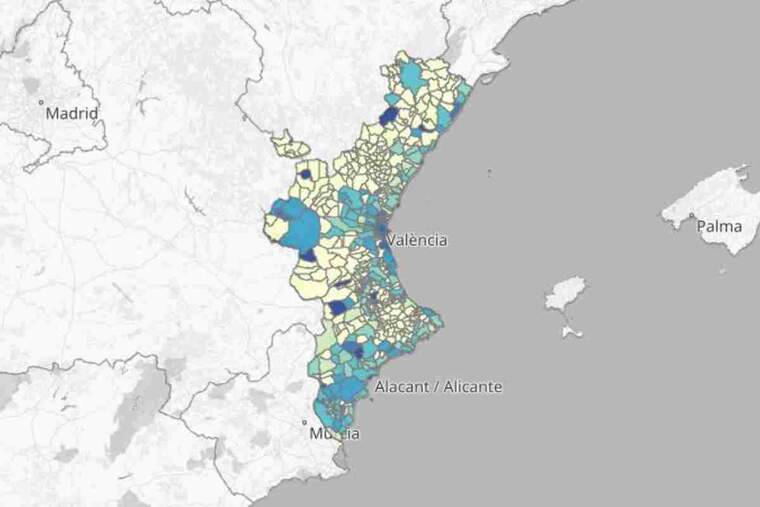 116 municipis valencians han registrat casos nous en els últims 14 dies