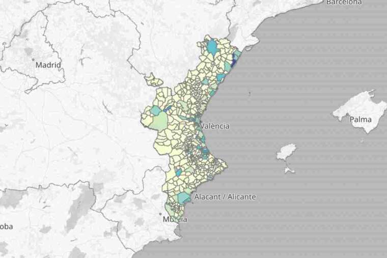 45 localitats valencianes han registrat positius en els últims quatre dies