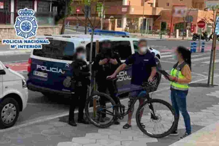 Bicicleta furtada en Benidorm