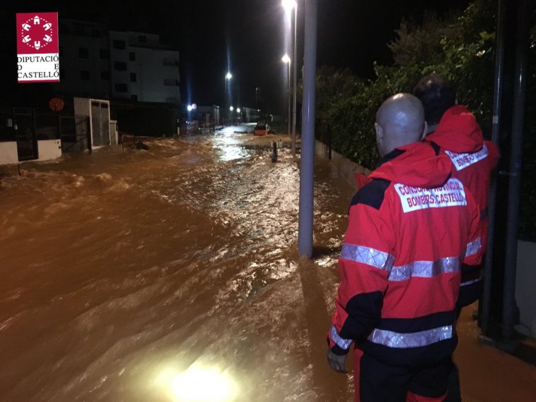 Inundacions greus esta matinada a Alcossebre