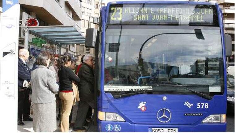 El servici dels autobusos de l'Alcoiana